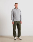 Arnold 1/4 Zip Sweatshirt - Light Grey