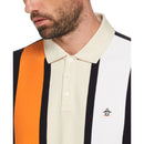 Vertical Stripe Polo Shirt - Black