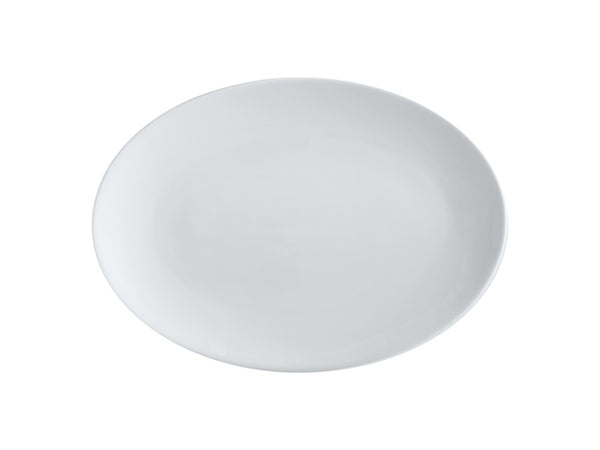 White Basics Oval Plate