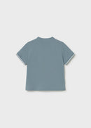 Short Sleeve Mao Neck Polo - Jade