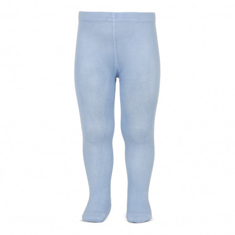 Plain Stitch Tights - Light Blue