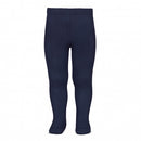 Plain Stitch Tights - Navy
