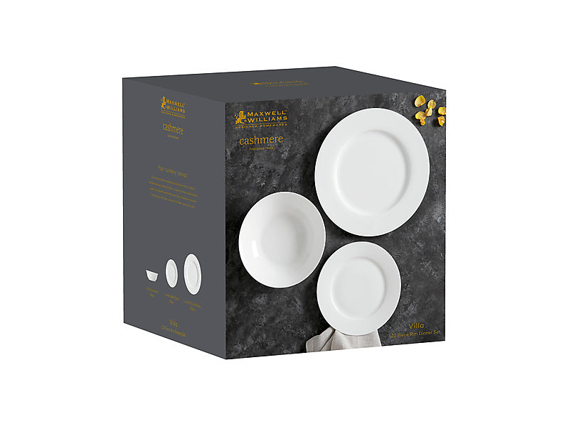 Cashmere Villa Rim 12 Piece Tableware Set