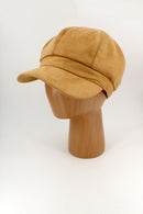 Suede Bakerboy Hat - Beige