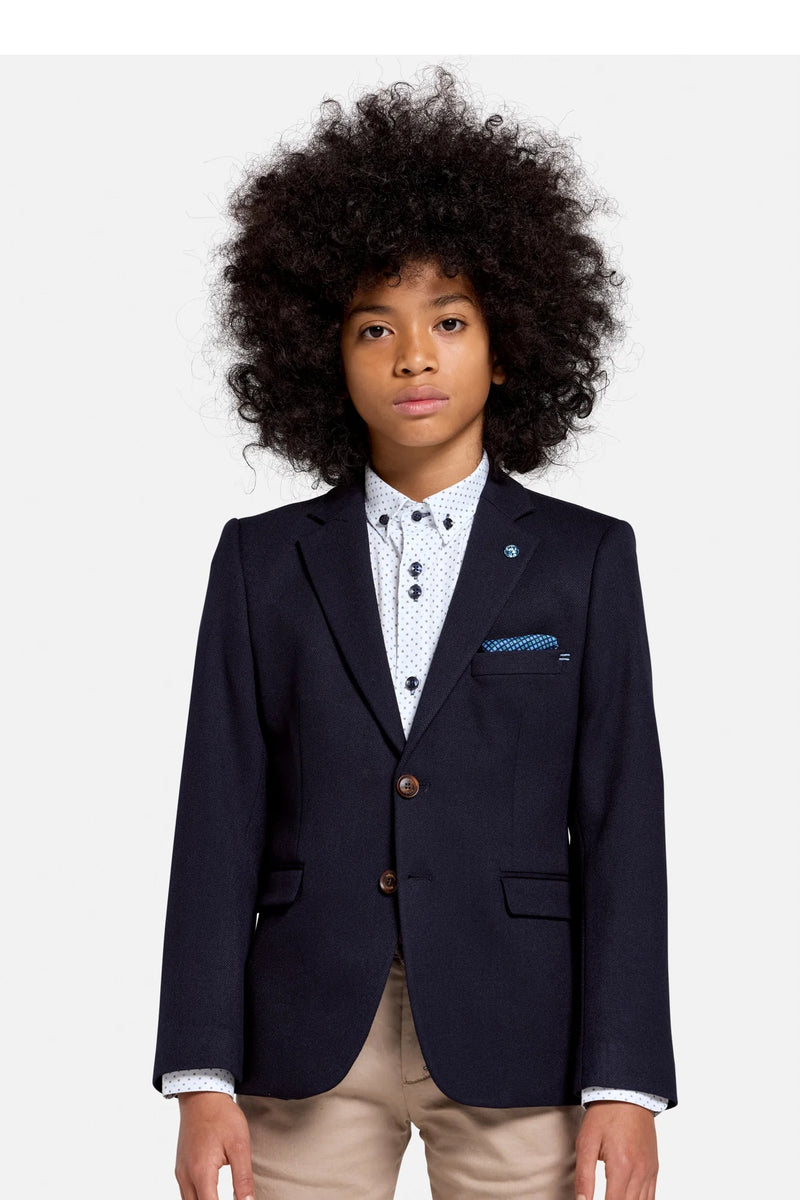 Belfast 2 Button Jacket - Navy