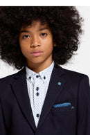 Belfast 2 Button Jacket - Navy