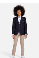 Belfast 2 Button Jacket - Navy