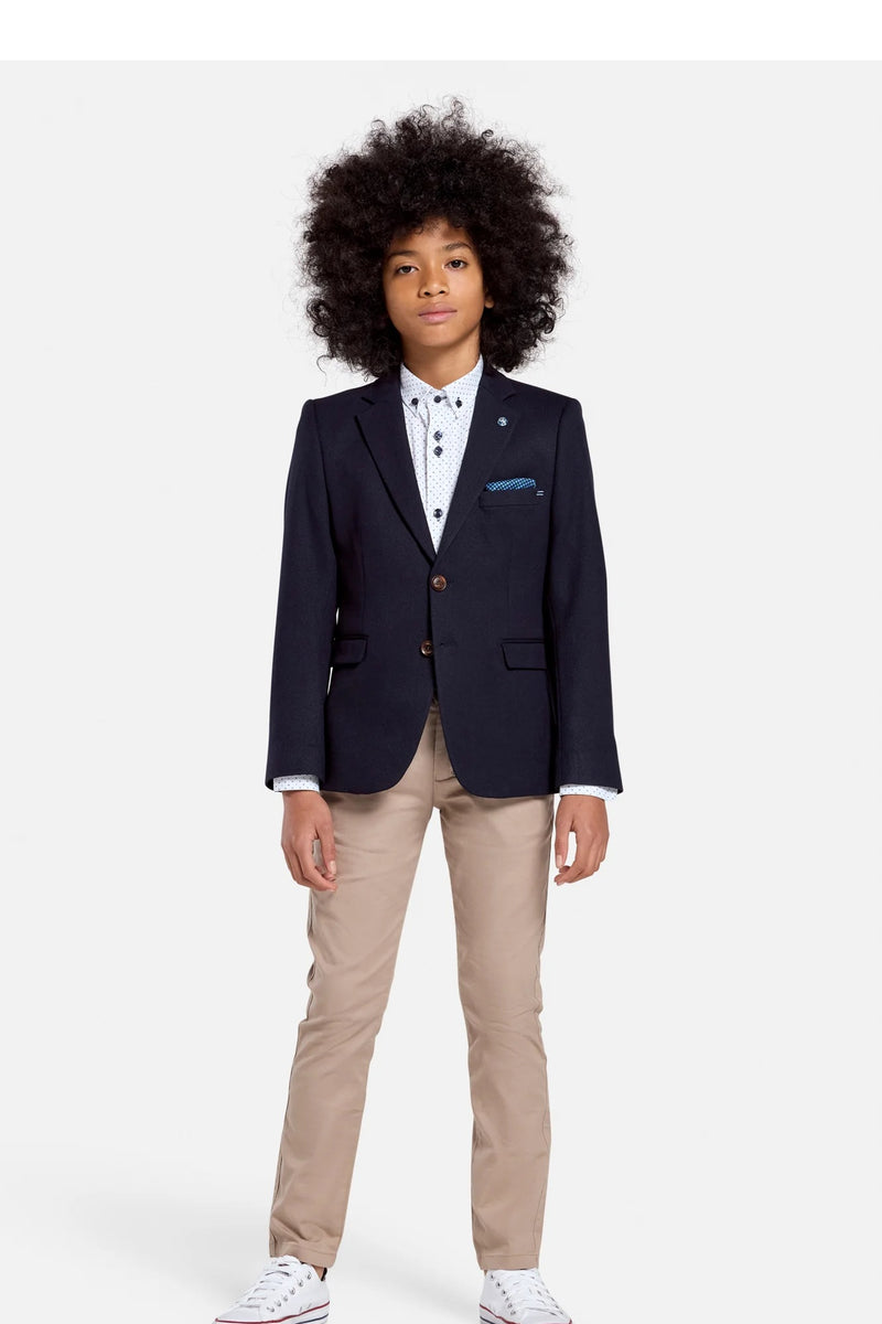 Belfast 2 Button Jacket - Navy