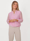 Bella Band Top - Pink Animal Print