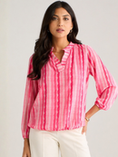 Bella Band Top - Dark Pink Wave