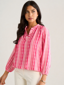 Bella Band Top - Dark Pink Wave