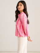 Bella Band Top - Dark Pink Wave