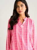 Bella Band Top - Dark Pink Wave