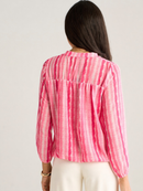 Bella Band Top - Dark Pink Wave