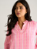 Bella Band Top - Light Pink Wave