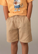Linen Bermuda Shorts - Mocha
