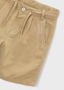 Linen Bermuda Shorts - Mocha