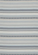 Cotton Rich Throw 140 x 180cm - Kian Stripe Blue