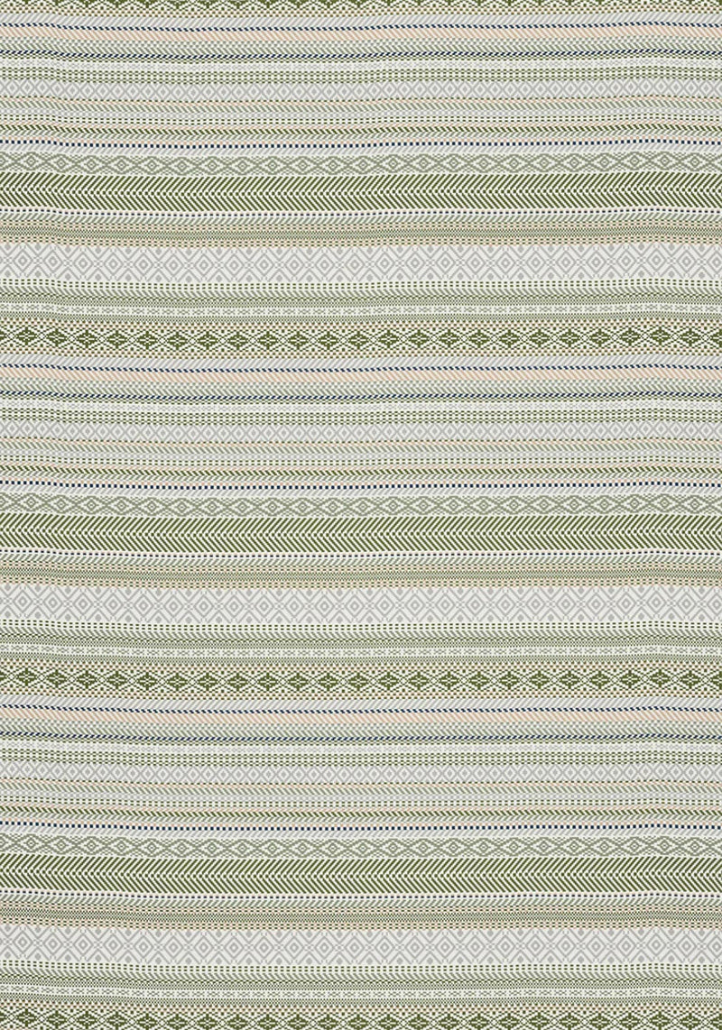 Cotton Rich Kian Stripe Throw 140 X 180CM - Green