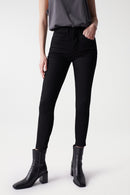 Secret Glamour Push In Crop Jean - Black