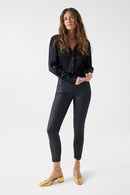 Secret Coated Capri - Black