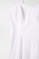 Sleeveless Linen Dress - Beige