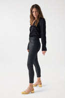 Secret Coated Capri - Black