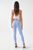 Secret Push In Cropped Skinny - Blue