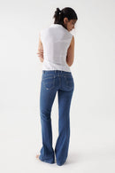 Satin Feel Sleeveless Blouse - Beige