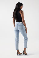 Cropped True Slim Jean - Blue