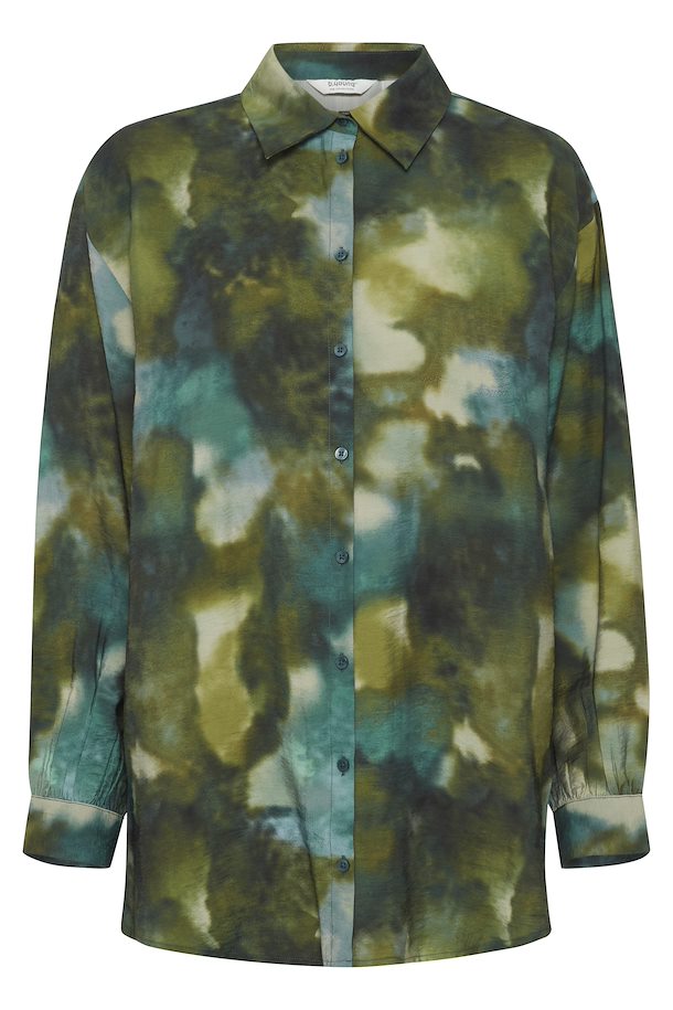 Ibine Print Shirt - Birch Blur