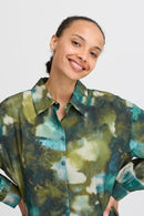 Ibine Print Shirt - Birch Blur