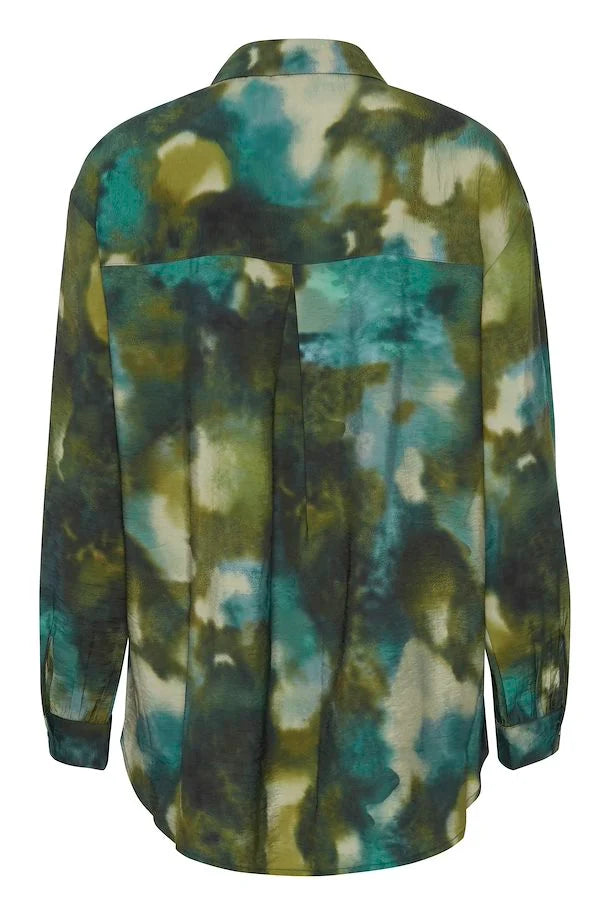 Ibine Print Shirt - Birch Blur