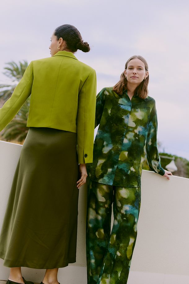 Ibine Print Shirt - Birch Blur