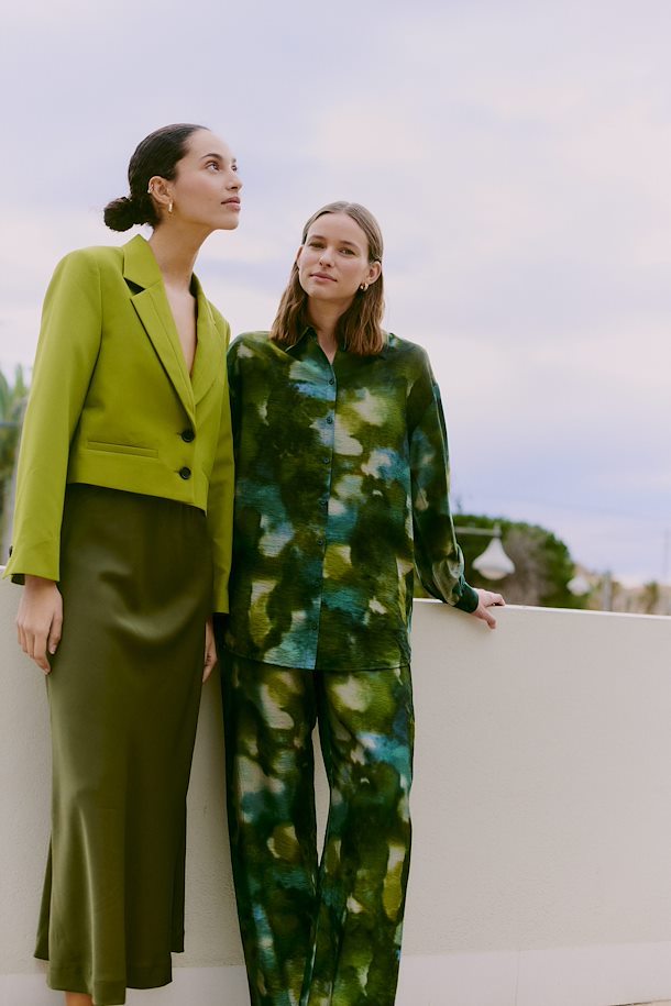 Ibine Print Shirt - Birch Blur