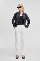 Acom Faux Leather Jacket - Black