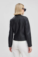 Acom Faux Leather Jacket - Black