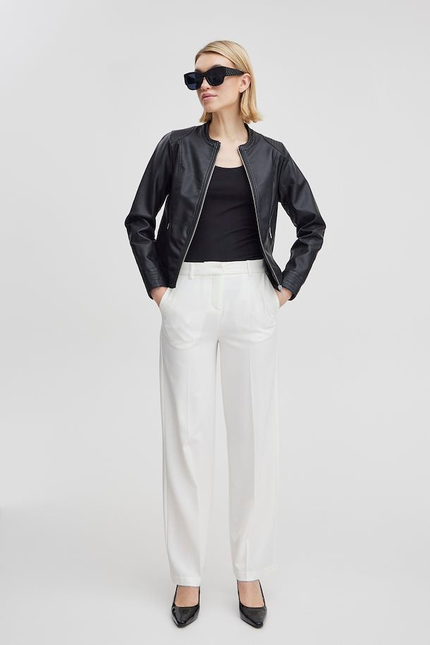 Acom Faux Leather Jacket - Black