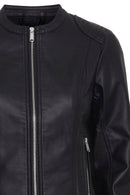 Acom Faux Leather Jacket - Black