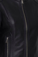 Acom Faux Leather Jacket - Black