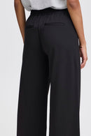 Rizetta Wide Leg Trouser - Black