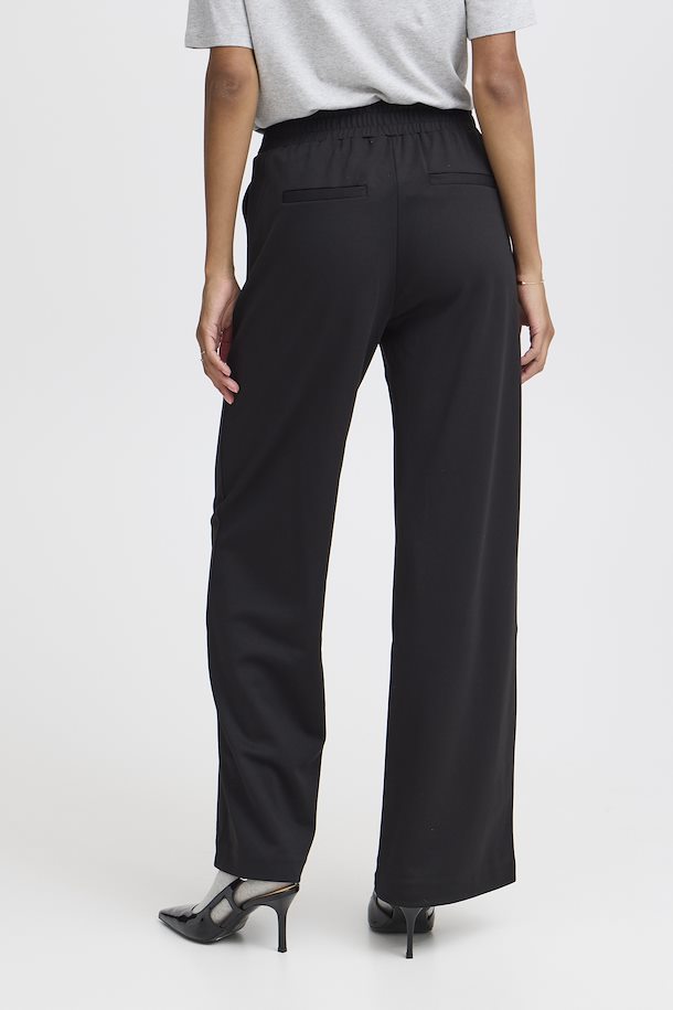 Rizetta Wide Leg Trouser - Black