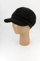 Suede Bakerboy Hat - Black