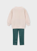 Blotch Print Leggings Set - Bottle