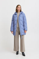 Bomina 6 Long Padded Jacket - Blue Horizon