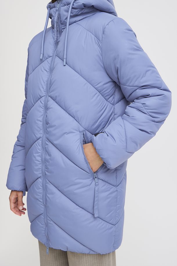 Bomina 6 Long Padded Jacket - Blue Horizon