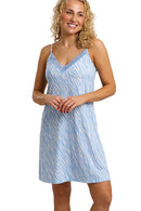 Sky Zebra Chemise - Blue