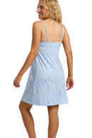 Sky Zebra Chemise - Blue