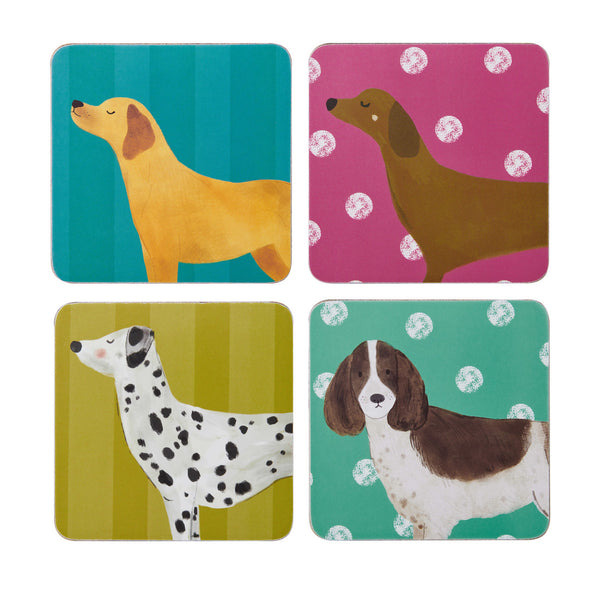 Dog Print Pack of 4 Coasters