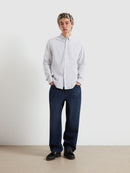 Brewer Stripe Buttondown Shirt - Rosemary